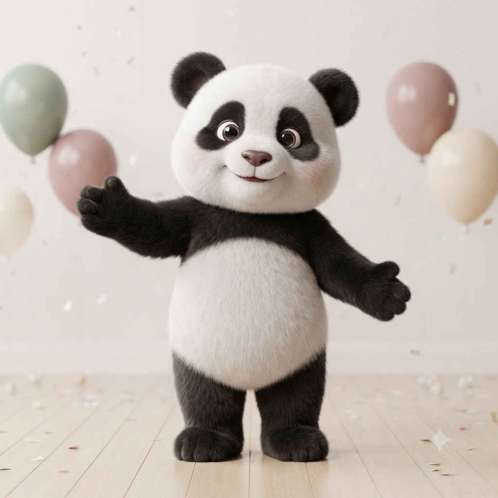 Pippa the Panda mascot